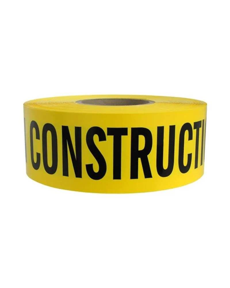 (10 Rolls/Case) CAUTION CONSTRUCTION AREA Barricade Safety Tape