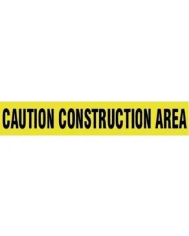 (10 Rolls/Case) CAUTION CONSTRUCTION AREA Barricade Safety Tape