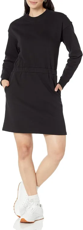 Amazon Essentials Women's Waisted Sweatshirt Dress (Available in Plus Size)