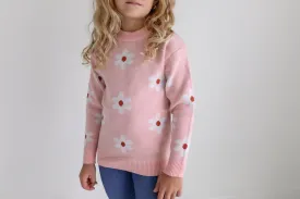 BLUSH FLOWER SWEATER