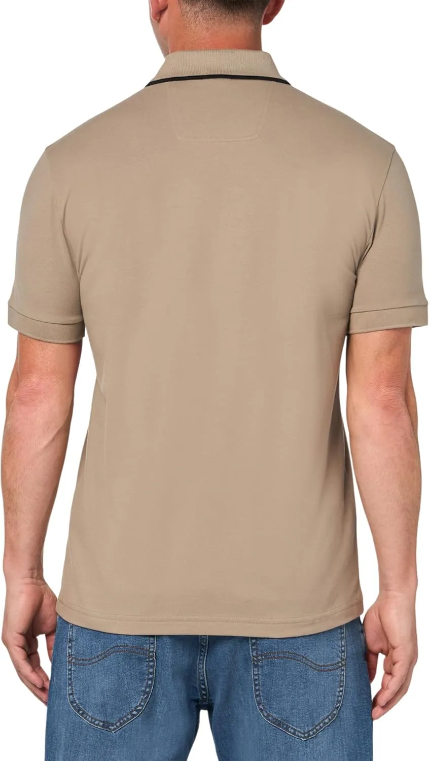 BOSS Men's Phillix Zipper Closure Polo Shirt