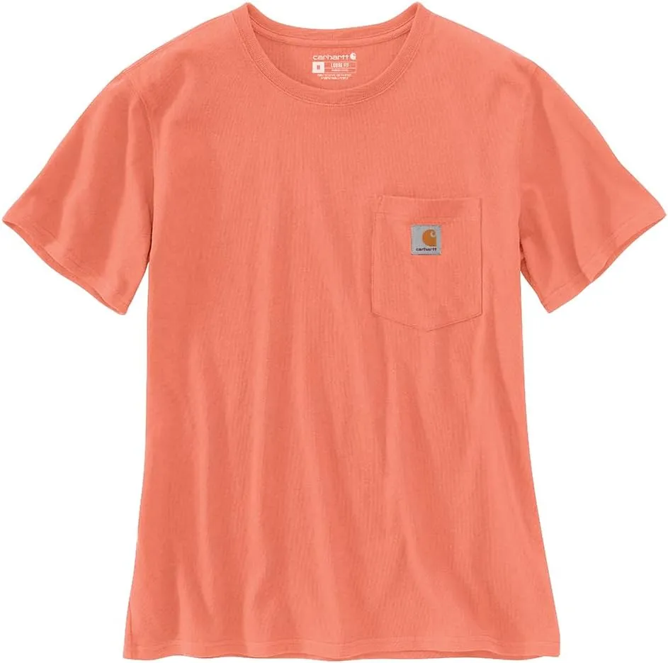 Carhartt Women's Plus Size Loose Fit Heavyweight Short-Sleeve Pocket T-Shirt