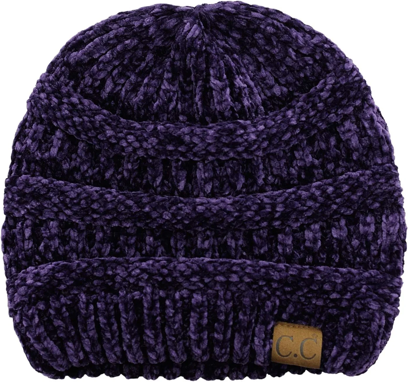 C.C Women's Chenille Soft Warm Thick Knit Beanie Cap Hat