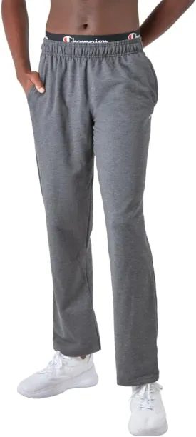 Champion Mens Sweatpants, Powerblend, Fleece Open-Bottom Sweatpants for Men (Reg. or Big & Tall)