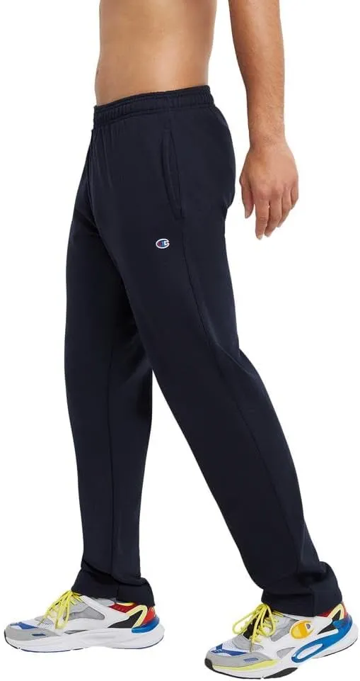 Champion Mens Sweatpants, Powerblend, Fleece Open-Bottom Sweatpants for Men (Reg. or Big & Tall)