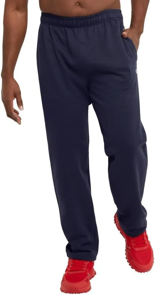 Champion Mens Sweatpants, Powerblend, Fleece Open-Bottom Sweatpants for Men (Reg. or Big & Tall)