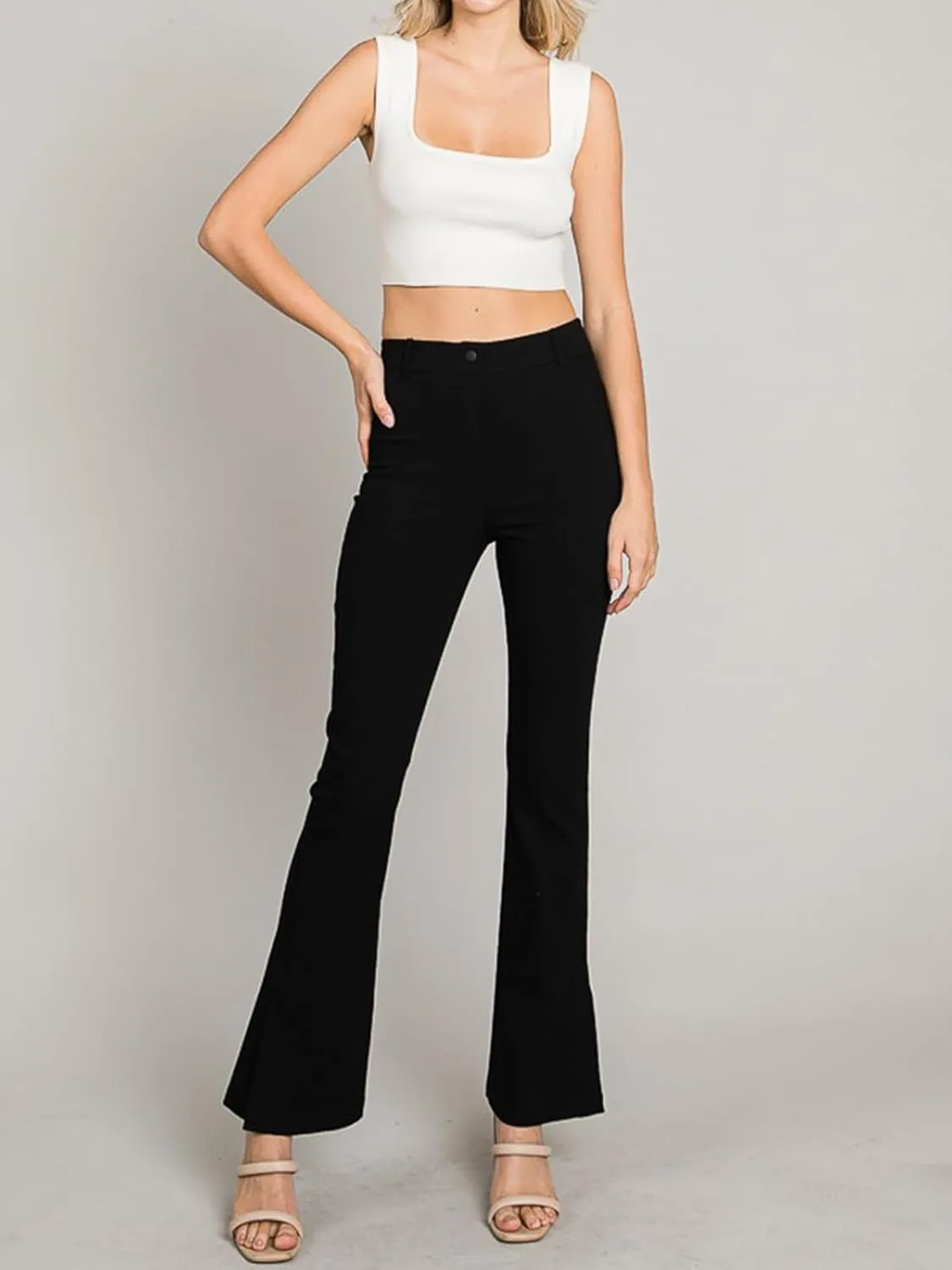 Design by Olivia Women's Ultra Stretch Comfy Millennium Bootcut Dress Pants Work Business Office Trousers