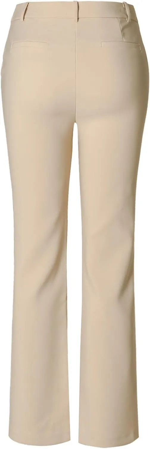 Design by Olivia Women's Ultra Stretch Comfy Millennium Bootcut Dress Pants Work Business Office Trousers