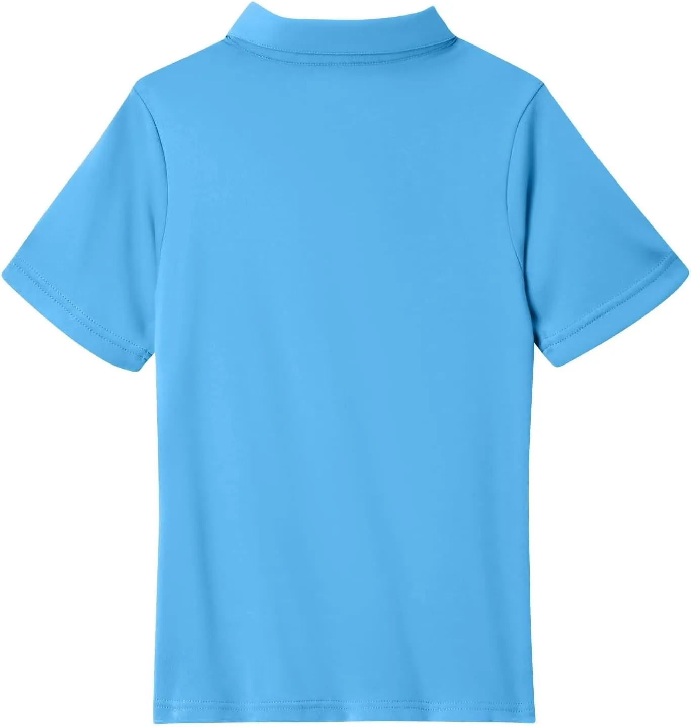 Girls' School Uniform Short Sleeve Polo Shirt Button Closure Shirts
