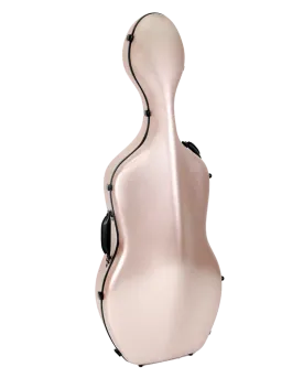 HQ Polycarbon Cello Case 1/2 - Brushed Rose Gold