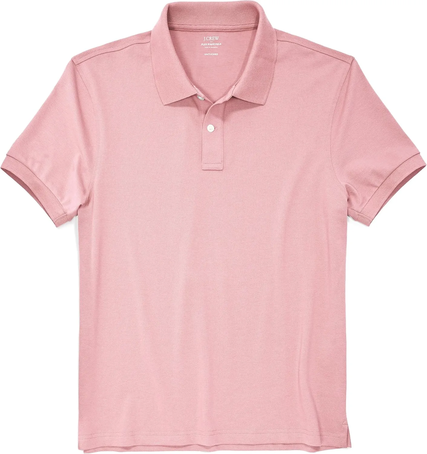 J.Crew Mercantile Men's Short Sleeve Untucked Flex-Cotton Pique Polo Shirt