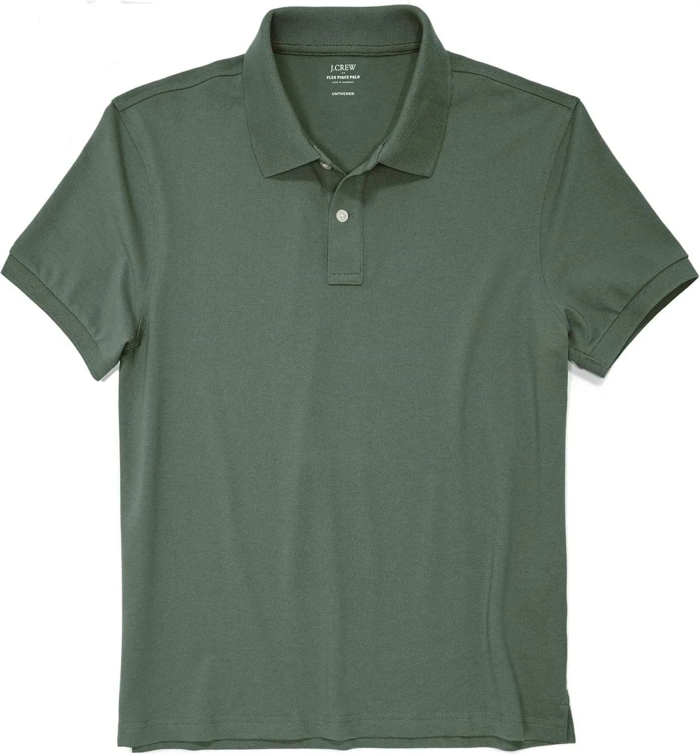 J.Crew Mercantile Men's Short Sleeve Untucked Flex-Cotton Pique Polo Shirt