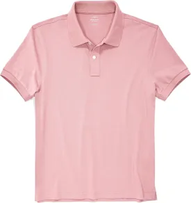 J.Crew Mercantile Men's Short Sleeve Untucked Flex-Cotton Pique Polo Shirt