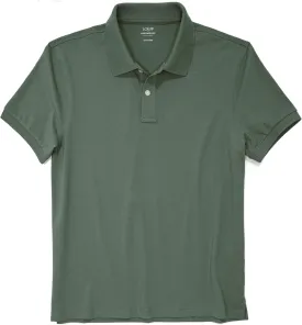 J.Crew Mercantile Men's Short Sleeve Untucked Flex-Cotton Pique Polo Shirt