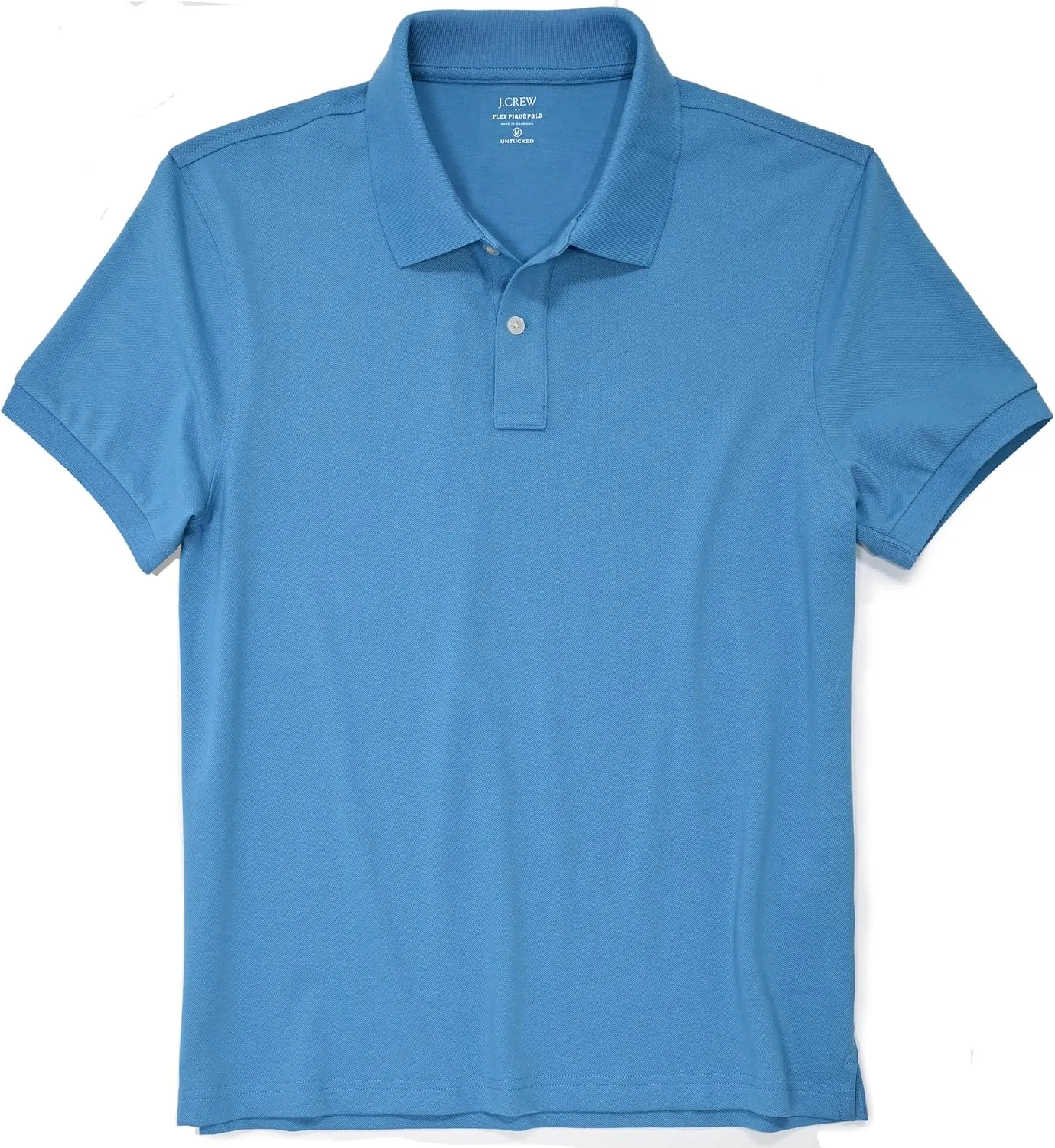 J.Crew Mercantile Men's Short Sleeve Untucked Flex-Cotton Pique Polo Shirt