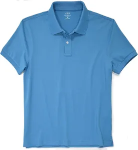 J.Crew Mercantile Men's Short Sleeve Untucked Flex-Cotton Pique Polo Shirt