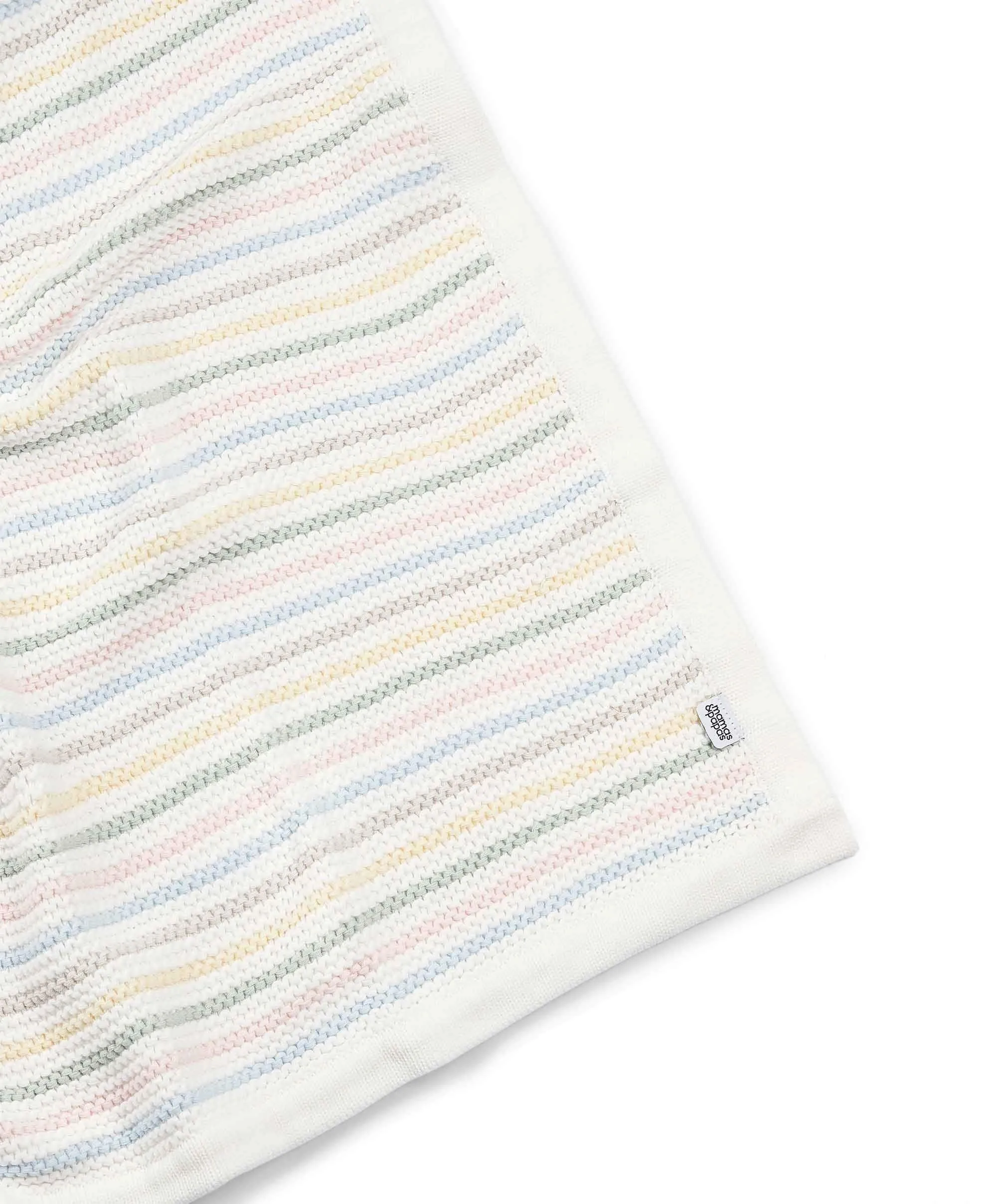 Knitted Blanket - Soft Pastel