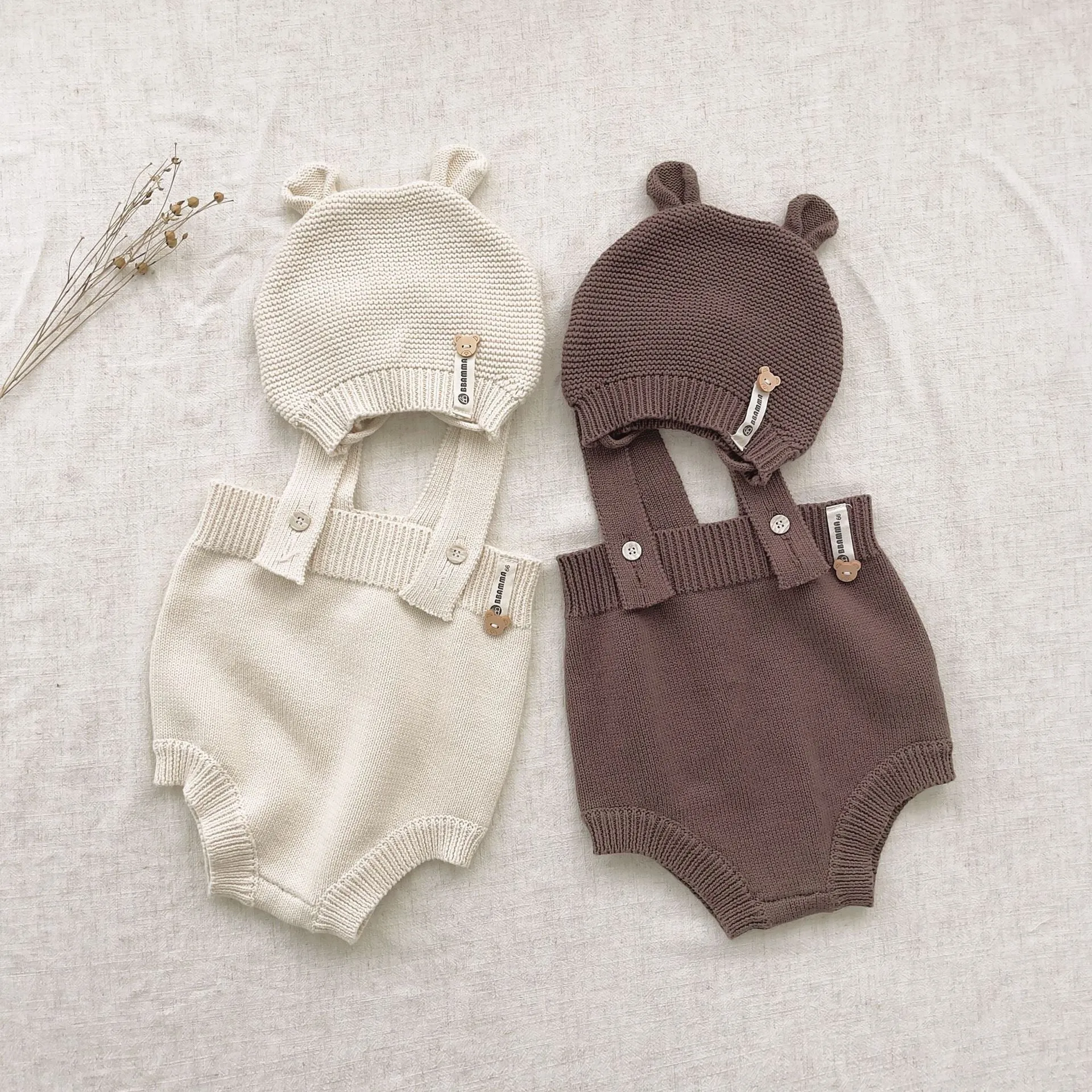 Knitwear Sling Onesie & Hat