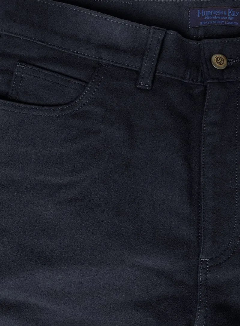 Midnight Blue Moleskin Jeans