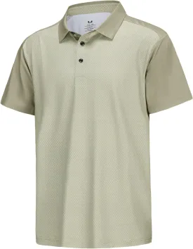 MOHEEN Men's Moisture-Wicking Golf Polo Shirts - Sun Protection Dry Fit M-7XL