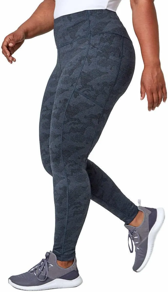 Mondetta Womens Midweight Brushed Jacquard Legging