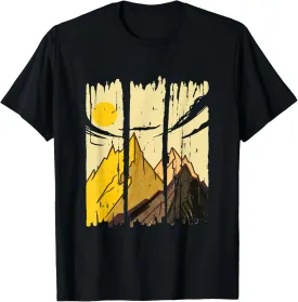 Nture and hiking design that includes a mountain landscape T-Shirt