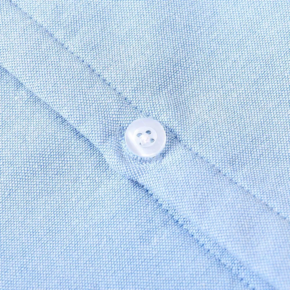OCHENTA Boys' Fleece-Lined Oxford Dress Shirt Kids Long Sleeve Button Down Warm Top