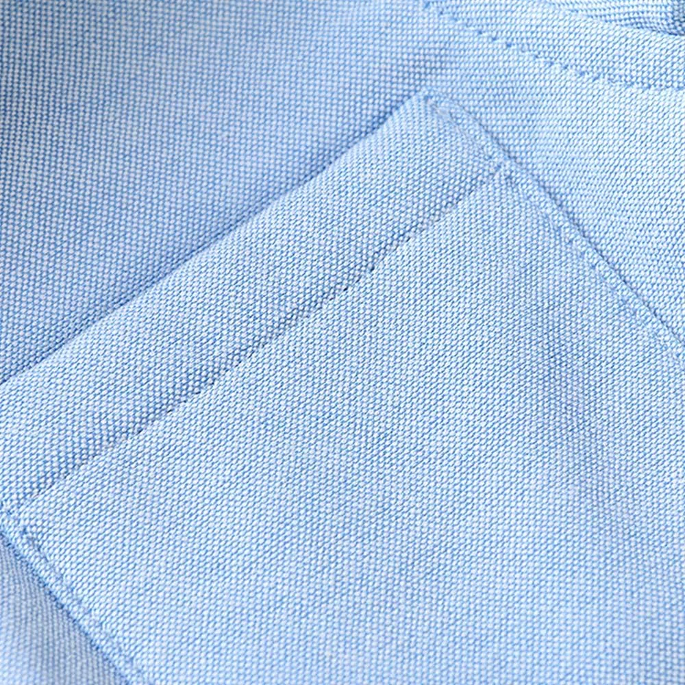 OCHENTA Boys' Fleece-Lined Oxford Dress Shirt Kids Long Sleeve Button Down Warm Top