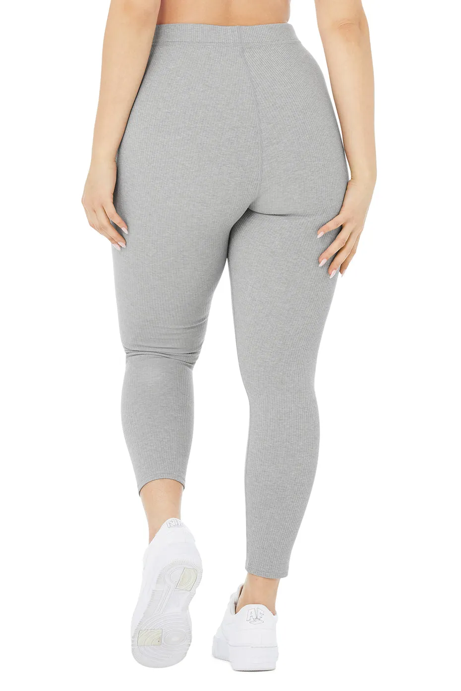 Ribbed High-Waist 7/8 Blissful Legging - Dove Grey Heather