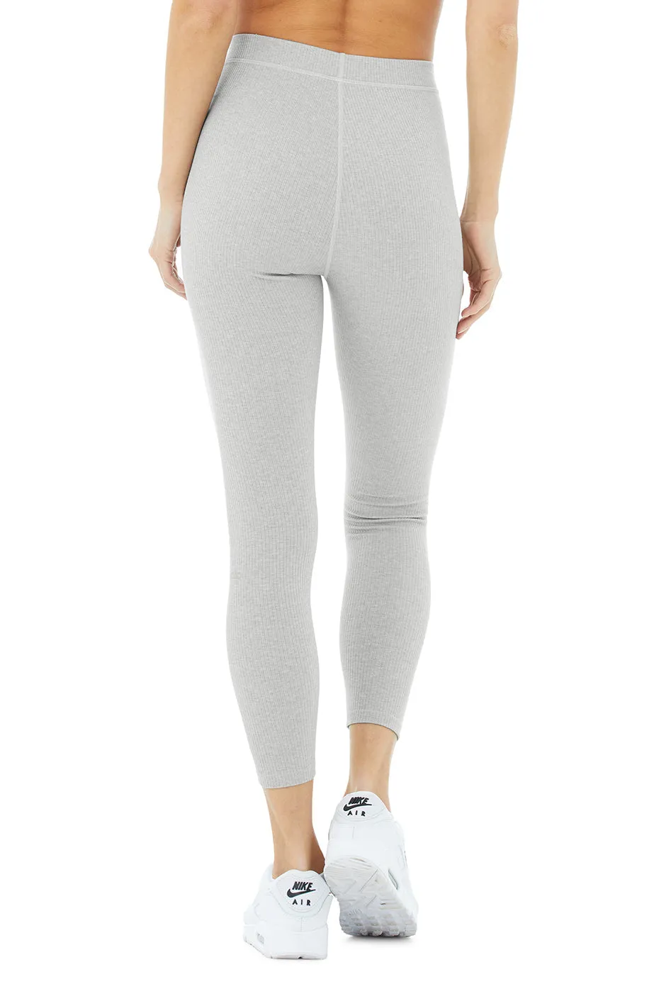 Ribbed High-Waist 7/8 Blissful Legging - Dove Grey Heather