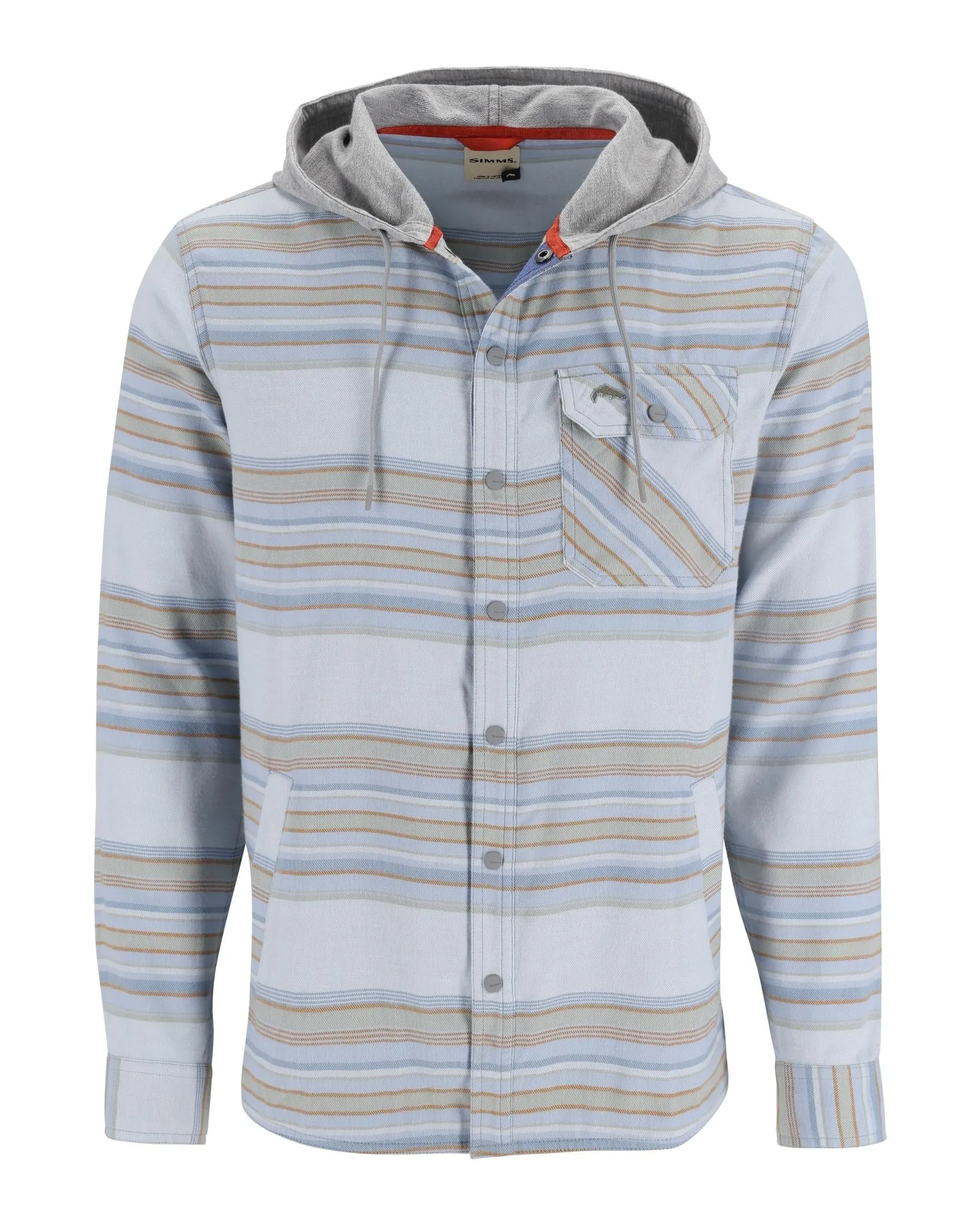 SIMMS M'S SANTEE FLANNEL HOODY