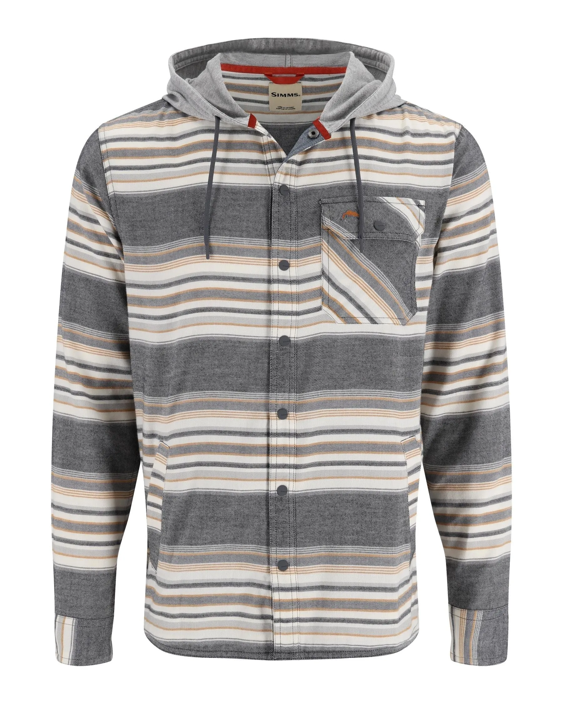 SIMMS M'S SANTEE FLANNEL HOODY