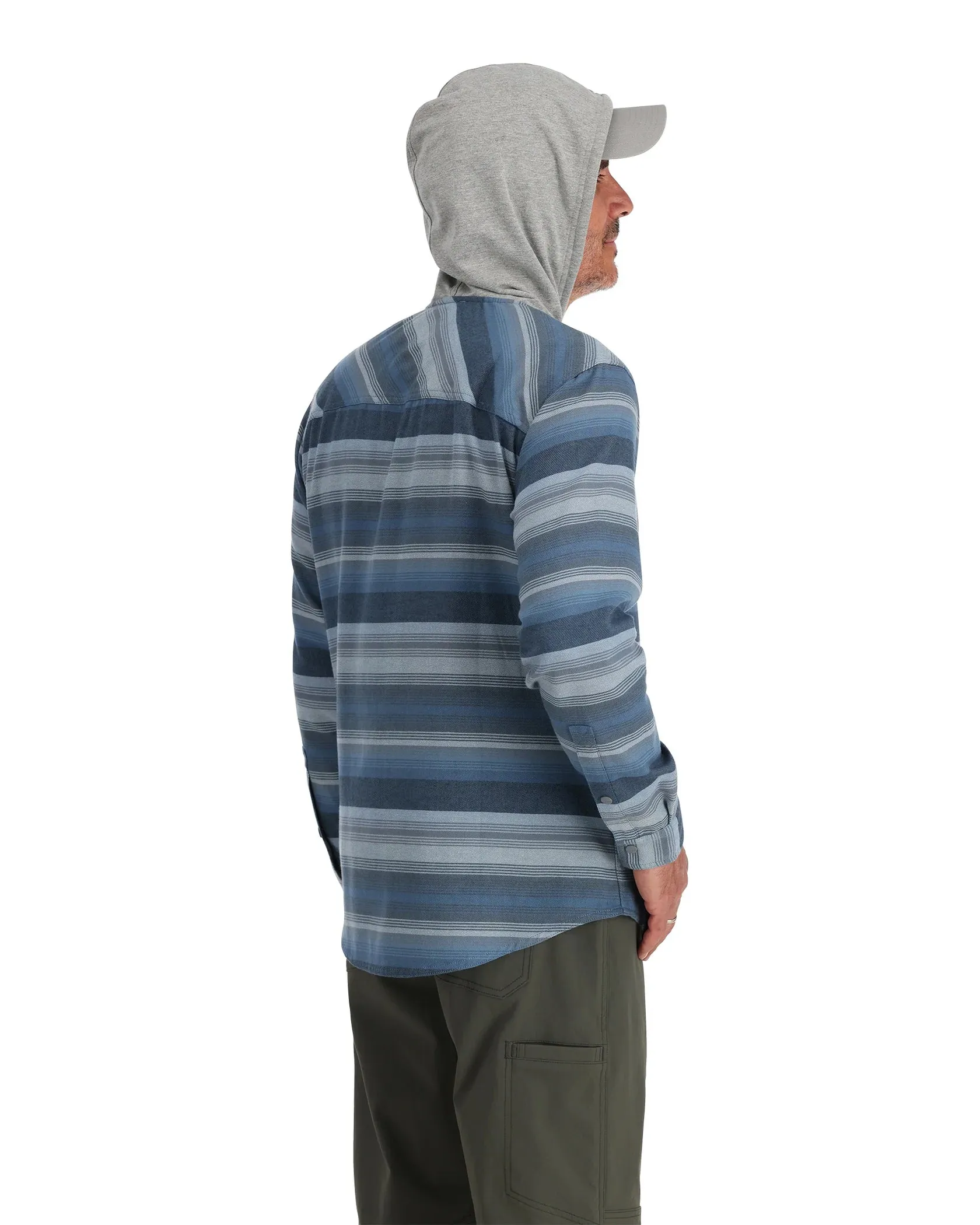 SIMMS M'S SANTEE FLANNEL HOODY