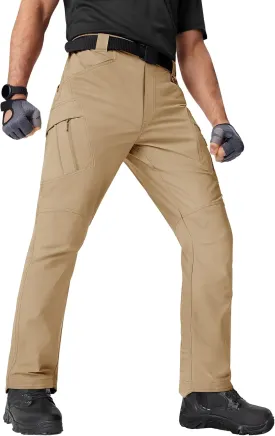 TACVASEN Men's Cargo Work Pants Construction Tactical Water Resistant Lightweight Outdoor Hiking Pants with 9 Pockets