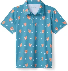 Tipsy Elves Kids and Toddlers Golf Shirts - Athletic Comfort Fit with Quick Dry Material