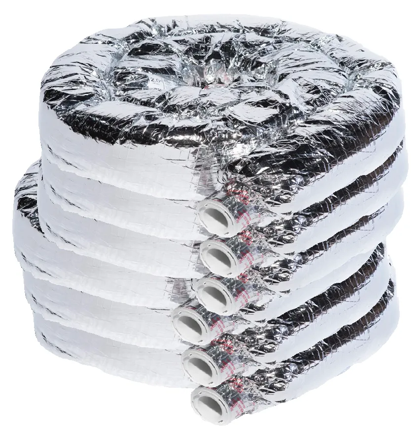 UPC-26TCR8-6 - Sound Attenuator Tubing, TFS, Couplings Attached 2" ID x 12'L x6 pcs, R-8.0 (72 ft. per box)