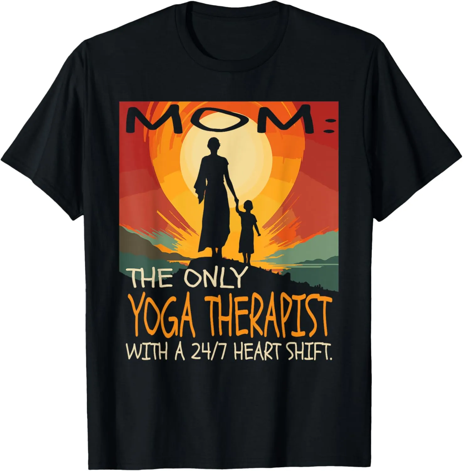 Yoga Therapist Job & Mother's Day Themed Cute Design T-Shirt