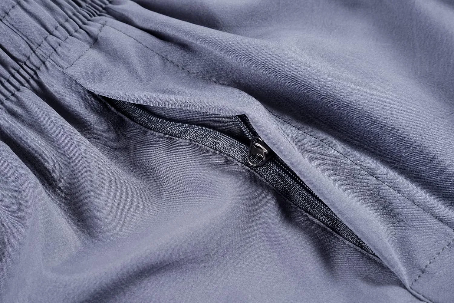 Zoulee Men's Summer Casual Zipper Fly Closure Jogger Sweatpants Quick-Drying Pants